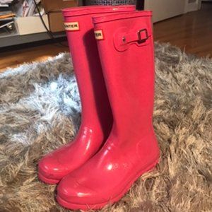 Pink Sparkle Hunter Boots